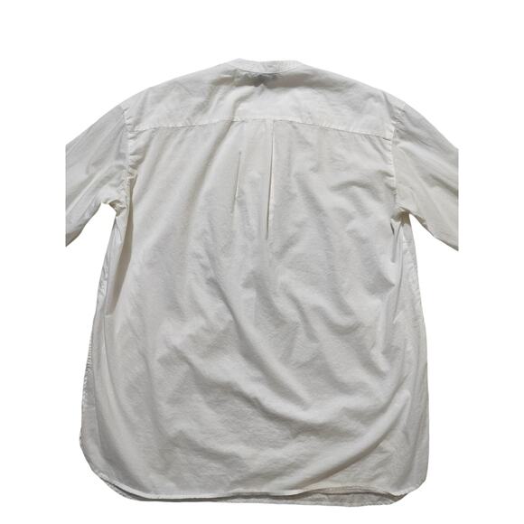 Vince womens white classic cotton blouse top long sleeve size 10 - Picture 10 of 15